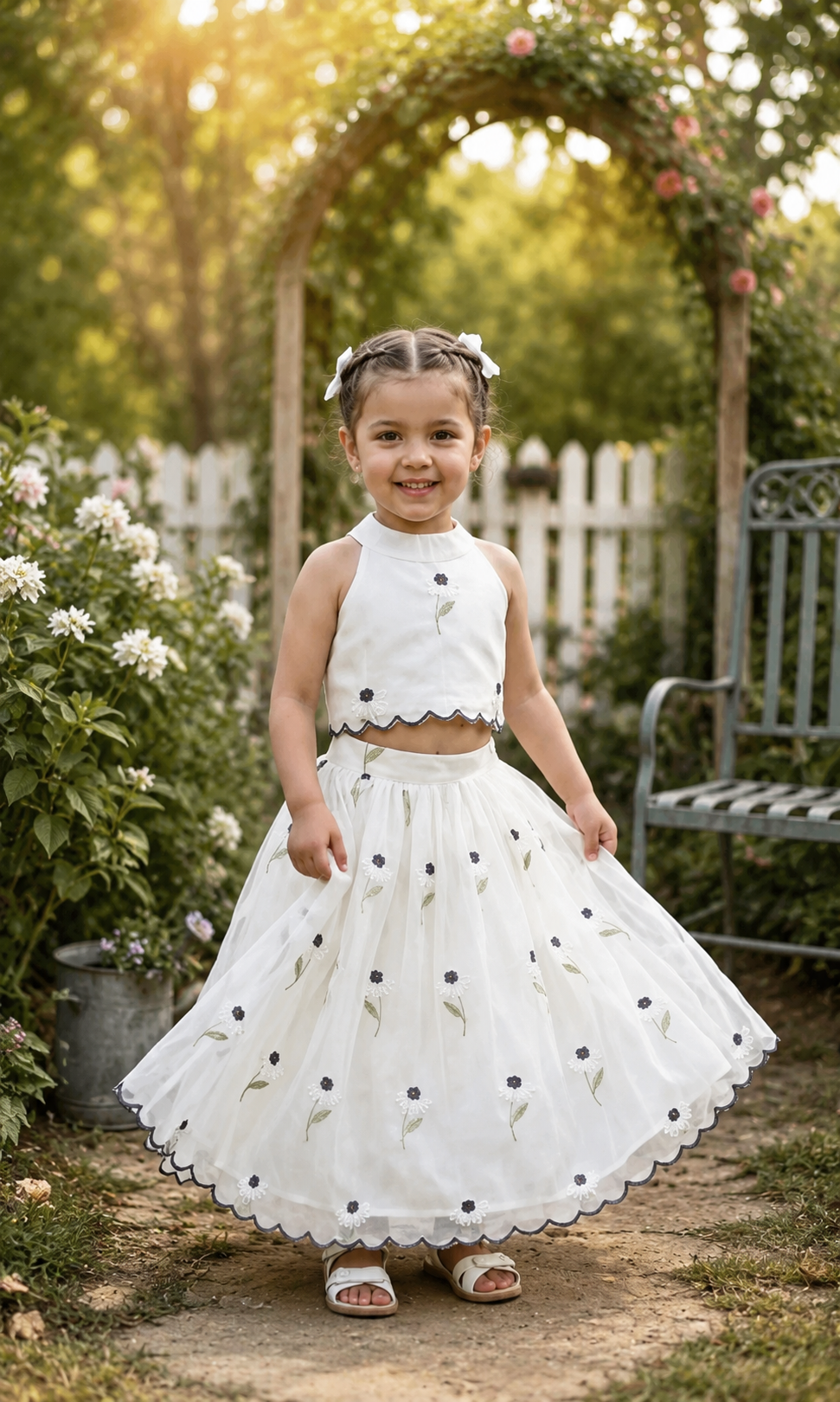 Premium Collection: Pure Cora Cotton Lehenga Choli for Girls